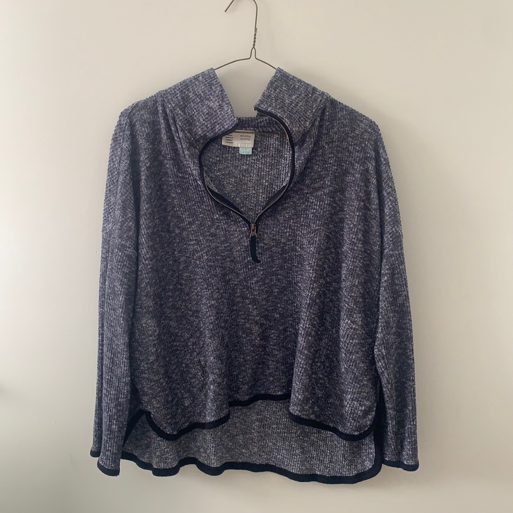 Anthro Saturday Sunday Weekender Fleece Sweatshirt